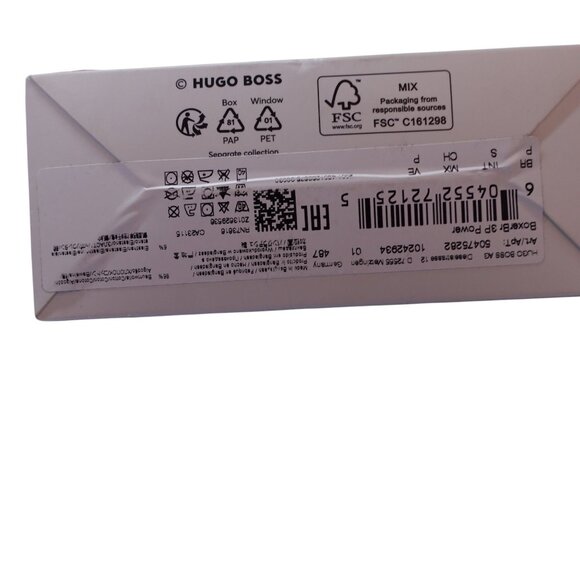 NIP Hugo Boss 3 Pack Power Boxer Brief Underwear Sz S Gray Blue Cotton Stretch - Picture 4 of 8